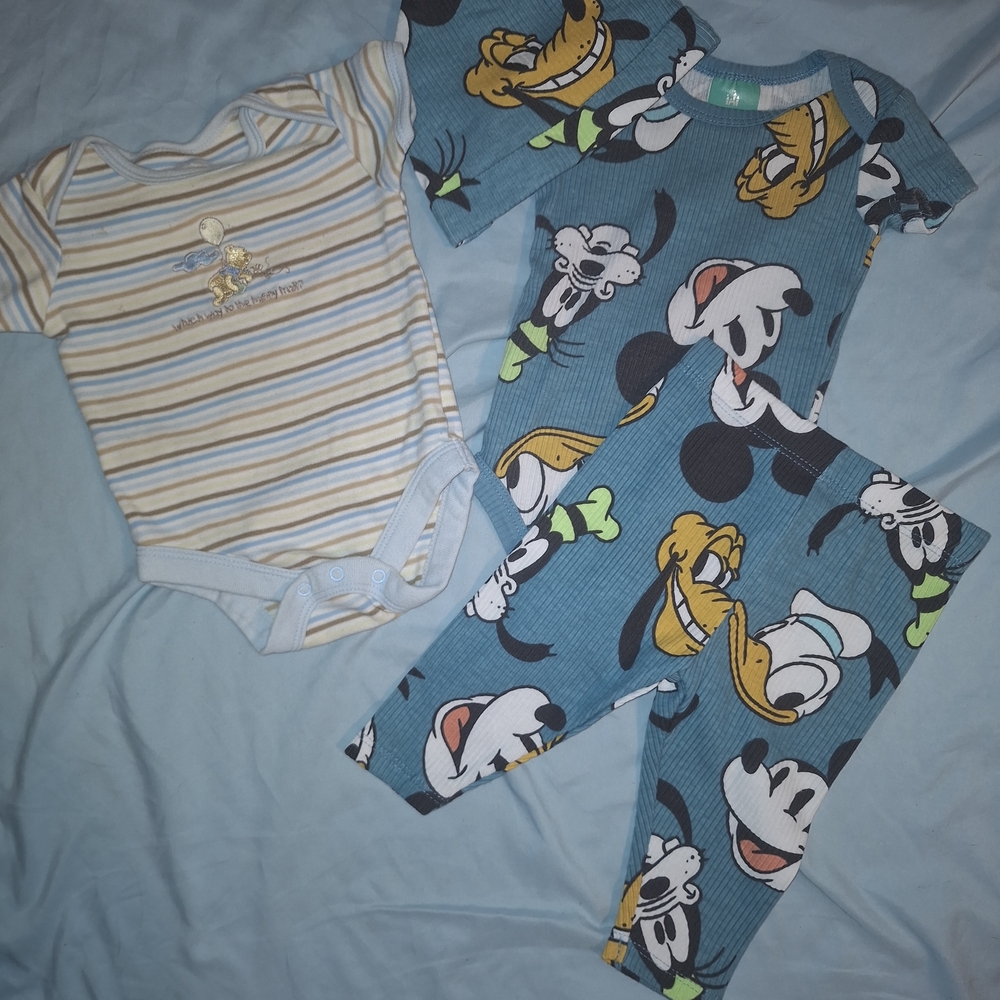 Disney Mickey Mouse and Friends Blue Kids One Piece Set